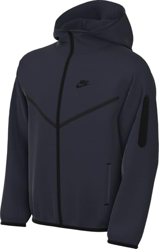 Nike Sportswear Tech Fleece Kapuzenjacke Für Ältere Kinder, Obsidian/Schwarz/Schwarz, HV5867-453, M