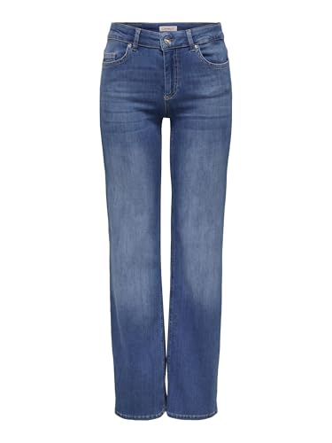 ONLY Female Straight-Fit Jeans ONLBLUSH Mittlere Taille Gerade geschnitten Jeans