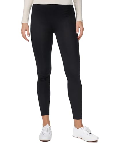 Nur Die Baumwoll Leggings Relax & Go Bequeme Freizeithose Stretch Baumwolle Damen, schwarz, L