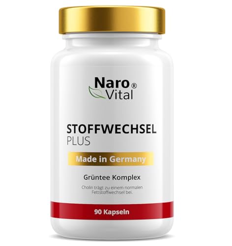 Stoffwechsel Beschleunigen Abnehmen Komplex - Hochdosiert mit Grüntee, Grüner Kaffee, Bittermelone, Guarana, Cholin und Ingwer - 90 vegane Stoffwechsel Kapseln - Tabletten Diät Unterstützung