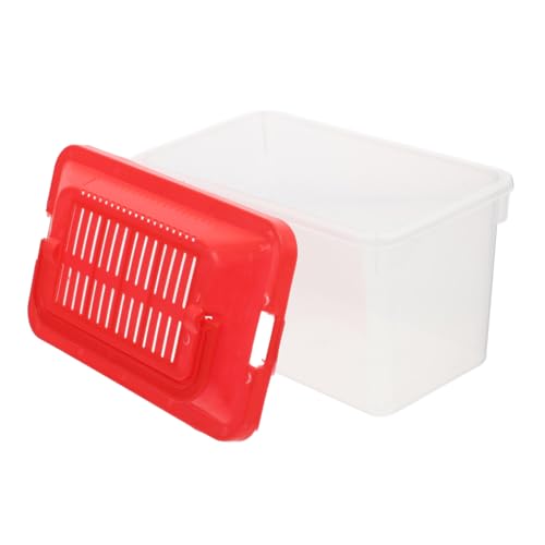 DOITOOL Transparente Tragbare Fischtransportbox Mittlere Multifunktionaler Kunststoff-aquariumbehälter für Schildkröten und Hamster Sicher Verschließbar Leicht zu Reinigen für Reisen und