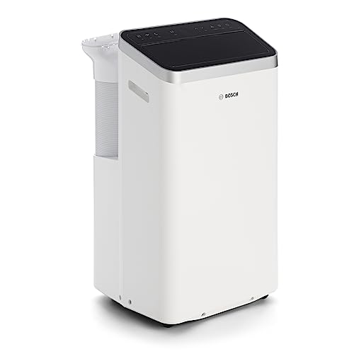 Bosch Cool 4000 Mobiles Klimagerät - 3-in-1 Klimaanlage, Luftentfeuchter, Ventilator - 2,6 kW für Räume bis zu 35m² - Mit Auto-Modus, Silent-Modus & Sleep-Modus