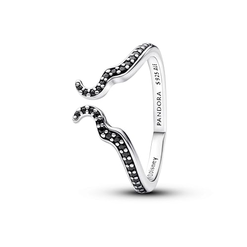 PANDORA Disney Rotes Chakra Herz Ring aus Sterling Silber mit künstlichem Kristall, Größe: 58, 194333C01-58