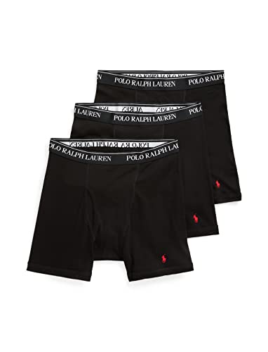 POLO RALPH LAUREN Herren-Boxershorts aus Baumwollstrick im klassischen Schnitt, 3er-Pack, Medium