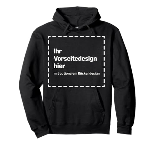 Individueller Hoodie mit Ihrem Bild auf der Vorder- und Rückseite