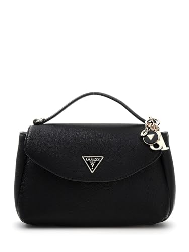 GUESS Umhängetasche Handtasche Evie Top Handle Flap Bag Black schwarz