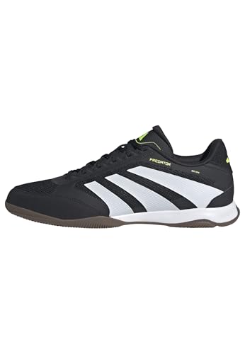 Adidas Unisex Predator League Indoor Football Boots, Core Black/Cloud White/Lucid Lemon, 43 1/3 EU