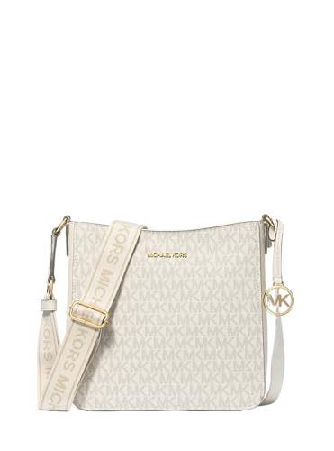 Michael Kors Jet Set Travel Small Signature Logo Handtaschen Crossbody Messenger Bag Vanilla, vanille, Small