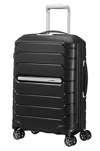 Samsonite Flux - Spinner S, Erweiterbarer Handgepäck, 55 cm, 37/44 L, Schwarz (Black)