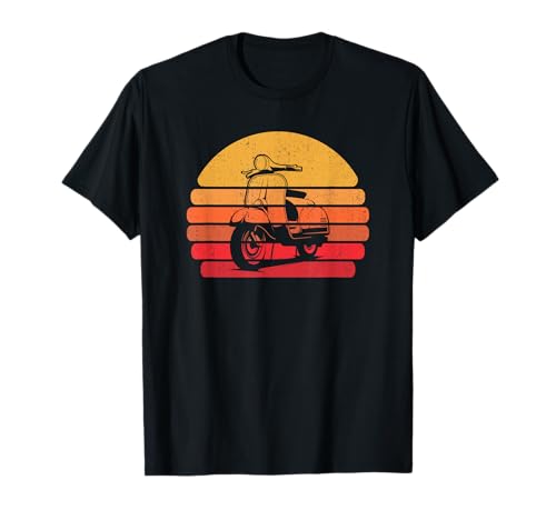 Retro Motorroller Mofa Roller Rollerfahrer - Vintage Moped T-Shirt