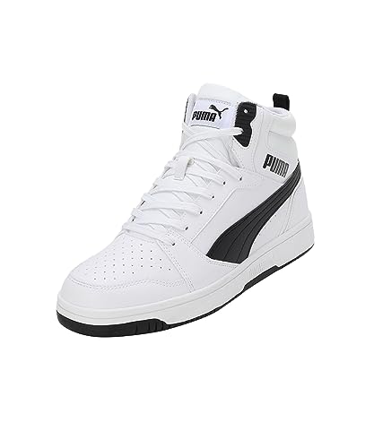 PUMA Unisex Rebound V6 Sneaker, White Black, 48 EU