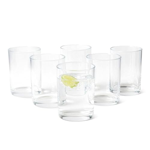 Amazon Basics Trinkgläser, 6-Teiliges Set, 325,3ml, Spülmaschinenfest