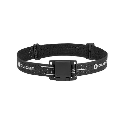 OLIGHT Oclip Headlamp Strap, Stirnband Haupt- und Obergurt, Kompatibel mit Oclip-Serie, 160° Winkelverstellung, MOLLE-System, Nylon