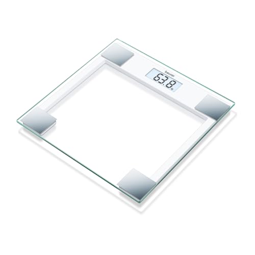 Beurer GS 14 Glaswaage (Bis 150 kg Tragkraft und 100 g Einteilung)