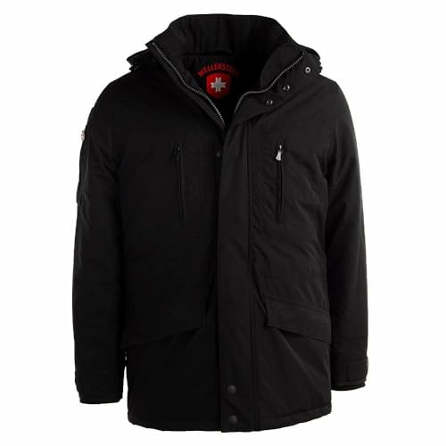 Wellensteyn Herren Jacke GOLFJACKE Winter Schwarz PolyAirLite, Größe:XXL, Farbe:Scwarz