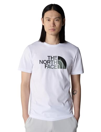 THE NORTH FACE - Herren Biner Grafik 1 T-Shirt - Standard Fit Tee - Rundhalsausschnitt - TNF White, M