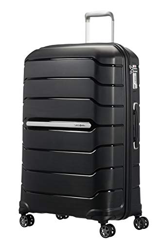 Samsonite Flux - Spinner L, Erweiterbarerer Koffer, 75 cm, 99/111 L, Schwarz (Black)