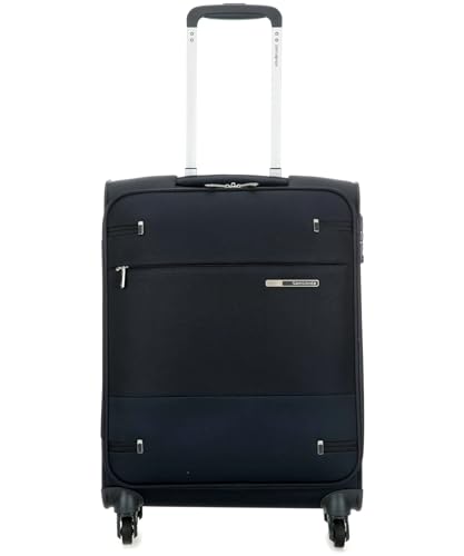 Samsonite Base Boost - Handgepäck Koffer 55 x 40 x 20 cm - Weichgepäck Kabinentrolley passend für die meisten Airlines inkl. Ryanair und EasyJet - 4 Rollen, TSA-Schloss, 39 L - 2 kg - Blau