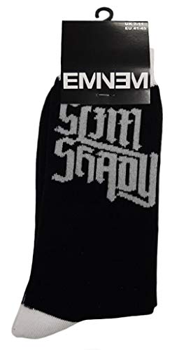 EMINEM 'Slim Shady' (Schwarz) Socken (Einheitsgröße = EUR 41-45)