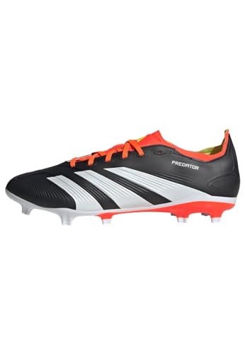 adidas Unisex Predator League Firm Ground Football Boots Fußballschuhe, Core Black/Cloud White/Solar Red, 42 EU