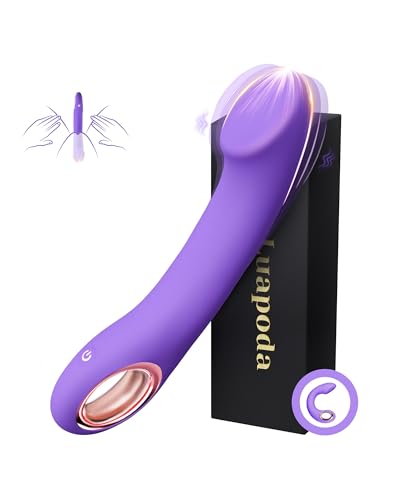 Gobeken Vibration für frauen Vibrator Dildo mit 10 Vibrationsmodi, Sex Spielzeug für die Frau Paare Männer, Vibratorensets für Frauen 30-Grad Winkeldesign, Sexspielzeug für Männer solo Sex toys Lila