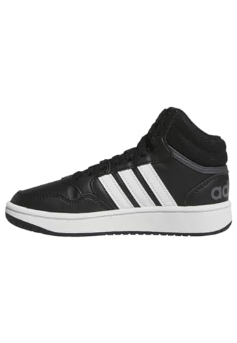 adidas Hoops Mid Shoes Schuhe, Core Black/Cloud White/Grey Six, 38 2/3 EU