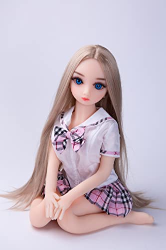 Lifelike Reborn Doll - 63cm, 2.6kg, weiche Haut realistische TPE-Puppe mit eingebautem Skelett zu schwingen, Rollenspiel, 1:1 Hand simuliert, Ebene der privaten Sammlung