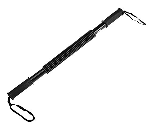 Gummiprodukt Königsfeder Biegehantel 40 kg Schwarz Biegefeder Expander Hantel Fitness Krafttraining Armtrainer Sport Freizeit