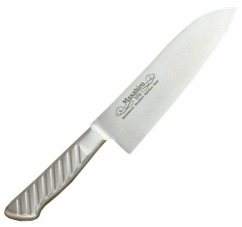 Arbeits Masahiro MV-S Edelstahl K?chenmesser Santoku 175mm Typ 13623 (Japan-Import)
