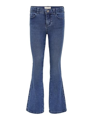 ONLY Mädchen Konroyal Life Reg Flared Pim504 Noos Jeans, Medium Blue Denim, 152 EU