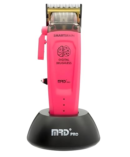 MRD Clipper PRO Smartbrain – Professionelle Haarschneidemaschine für Herren mit Brushless-Motor, DLC Faper Klinge und Metallkörper, MRD Pro wiederaufladbarer USB-C-Haarschneider