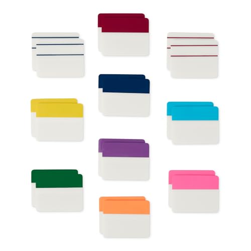 Amazon Basics Rechteckig Haftstreifen 5.1 cm breit, 500 Stück, Gemischt