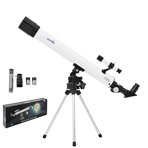 Zoomion Spaceboy 500 AZ | astronomisches Teleskop Fernrohr | für Einsteiger | Astronomie Set mit Stativ und Zubehör
