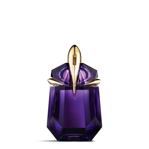 MUGLER Alien Eau de Parfum für Damen, Holzig-blumiges Parfum duftet nach Amber, Außergewöhnliches Duftspray, Nachfüllbar