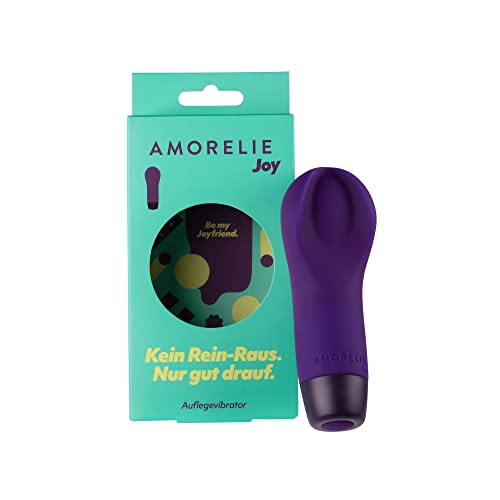 AMORELIE Joy – Auflegevibrator Groove für Frauen | Wasserfest Wiederaufladbar | Lila