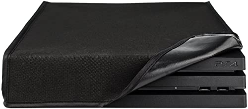 eXtremeRate Spritzwasserdichte Tasche für ps4 Pro Konsole Staubschutze Hülle Case Cover Sleeve Zubehör Abdeckung für ps4 Pro Konsole-Schwarz