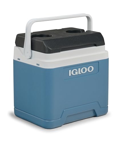 IGLOO IP24 Passiv-Kühlbox 24 L, eisblaue Thermobox, Eisbox für Freizeit, Beruf und Camping