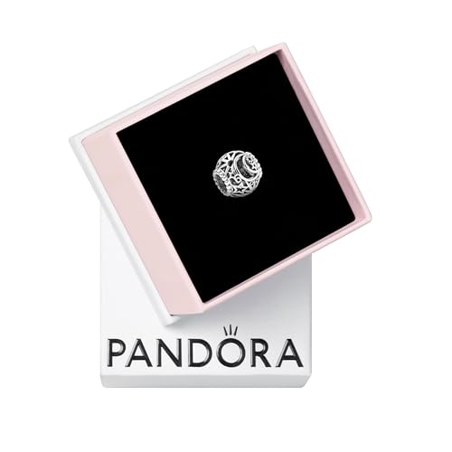 PANDORA Offen gearbeitetes Sonne, Mond & Sterne Charm, Sterling-Silber799183C00