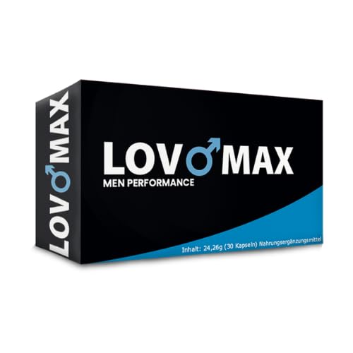 LovoMax Mann Luststeigerung Sex Pillen für Männer 100% pflanzlich und vegan - Blitzversand