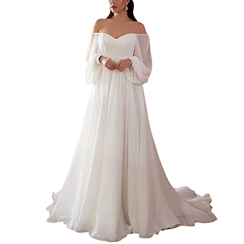 ORANDESIGNE Abendkleid Damen Lang Elegant Ballkleid V-Ausschnitt Maxikleid Sommerkleid Taillenbankettkleid Årmelloses Cocktailkleid Split Kleid Hohe Taille Weihnachtskleider F Weiß S