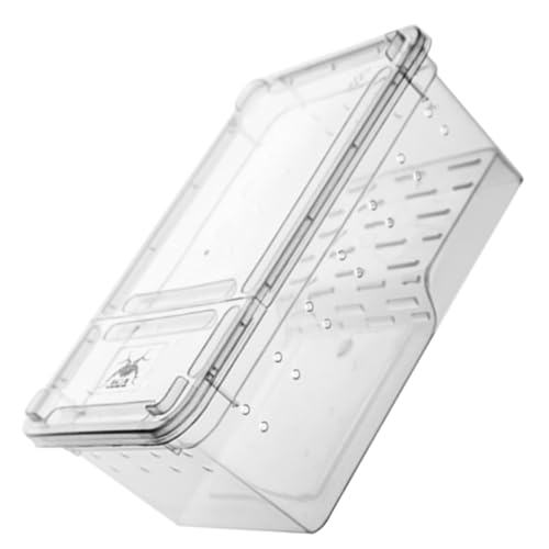 NOLITOY Großes Transparentes Terrarium für Reptilien und Amphibien mit Schwimm Kletterbereich Kunststoff Schildkrötenbecken mit Plattform Vielseitiges Habitat für Wasserschildkröten