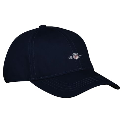 GANT Unisex. HIGH Cotton Twill Cap, Marine, Standard