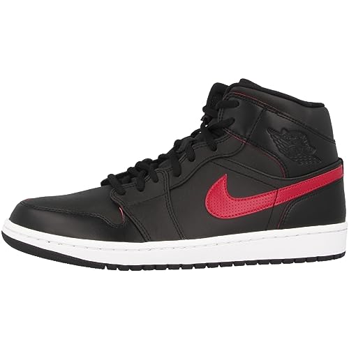 Nike Air Jordan 1 Mid, Basketballschuhe für Herren, Schwarz Black 091, 41 EU