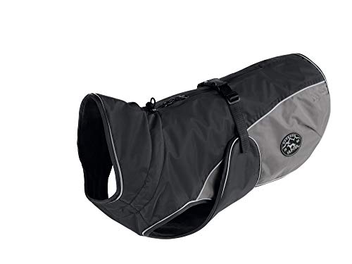 HUNTER Hundemantel UPPSALA COZY, Farbe: anthrazit/grau, wasser- und windabweisend, wärmendes Innenfutter, reflektierend, optimaler Komfort, waschbar bei 30 °C, für kalte Tage, Größe: 30
