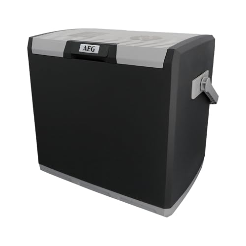 AEG Automotive Thermoelektrische Kühlbox KK 28 Liter, 12/230 Volt für Auto und Steckdose, schwarz