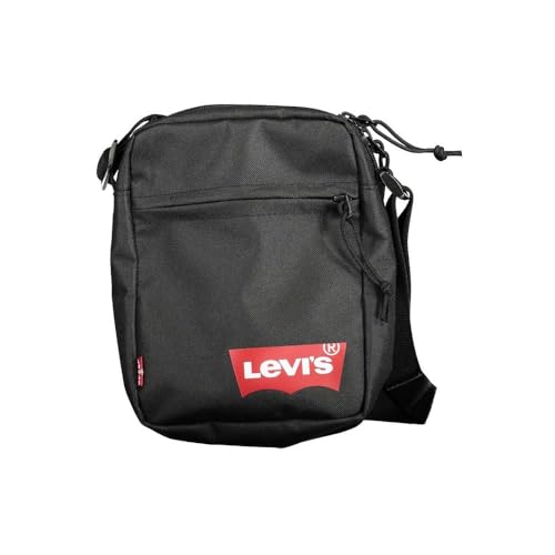Levi's Men's Mini Crossbody Solid (Red Batwing) Cross Bag, Regular Black, One Size