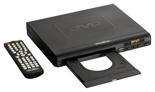 Reflexion DVD367 - DVD-Player/CD-Player Full HD mit Display, HDMI, Fernbedienung und CD-Kopierfunktion auf USB, für großes Kino