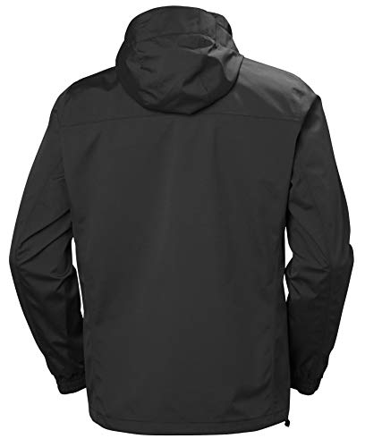 Helly Hansen Herren Standard Dubliner wasserdicht winddicht atmungsaktiv Regenjacke, 990 Schwarz, XL