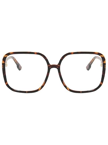 KAEOISFU Übergroße Quadratische Lesebrille für Damen, Mode Blaulicht Blockierende Computer Lesebrille, groß Computerleser, Geeignet für Menschen mit großen Köpfen und Gross Gesichtern
