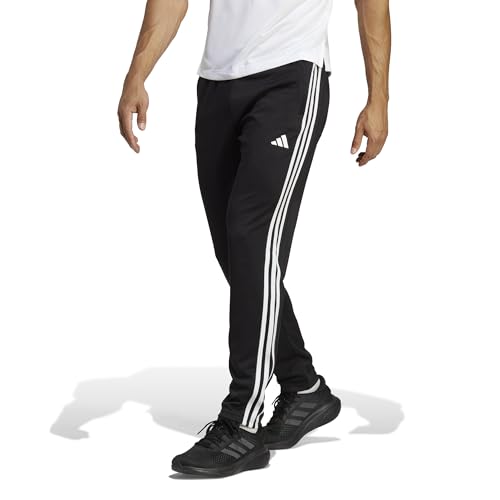 adidas Herren Train Essentials 3-Stripes Training Pants, Black / White, M